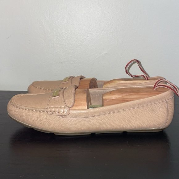 Anthropologie Calvin Klein Leta Leather Flats/Slip Ons. Size 9. Rubber Soles - Picture 2 of 13